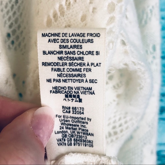 Free People Off White Lace Pullover Blouse - Picture 6 of 6